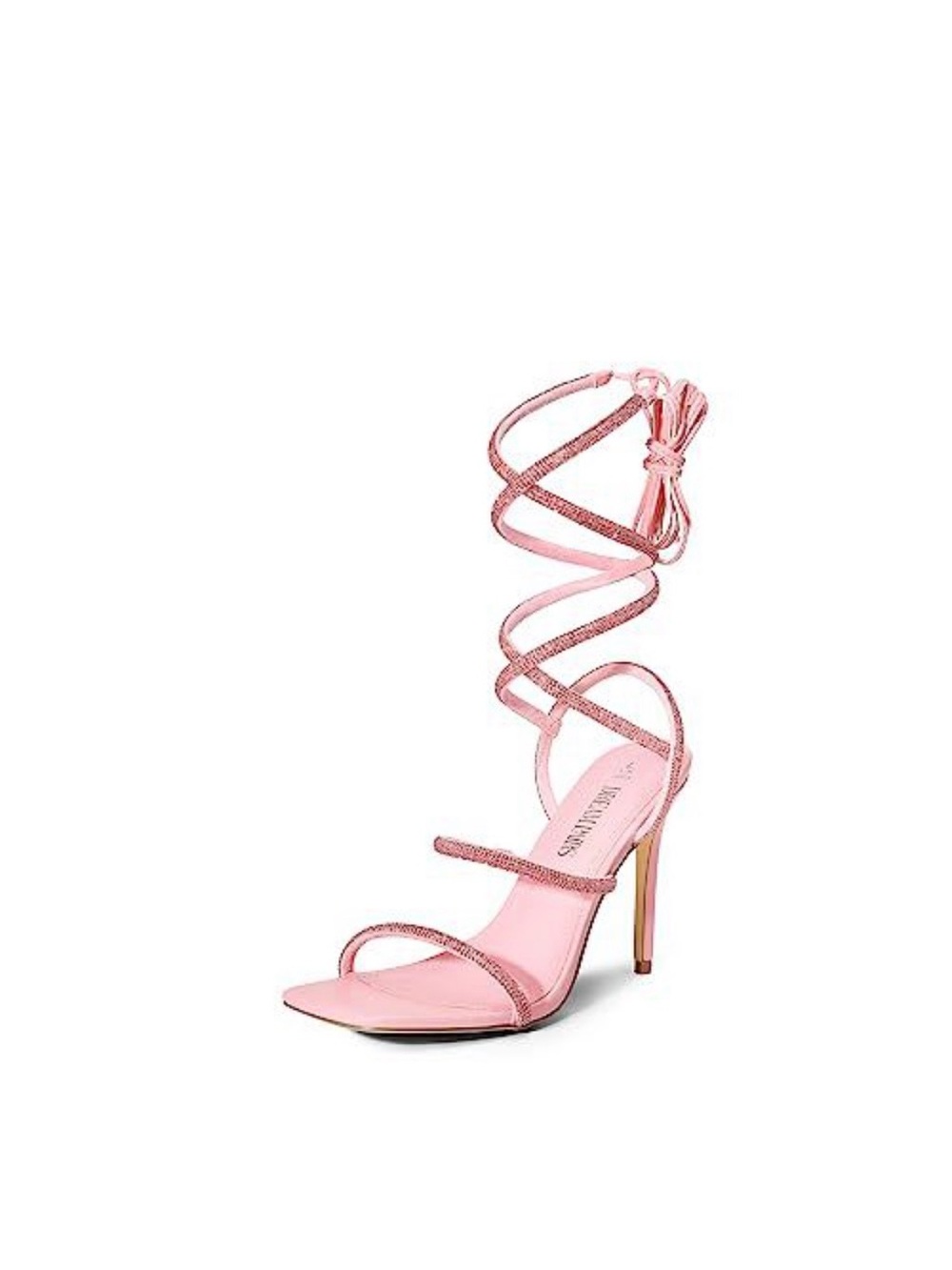 Dream Pairs Pink Wrap-Around Stiletto Sandal